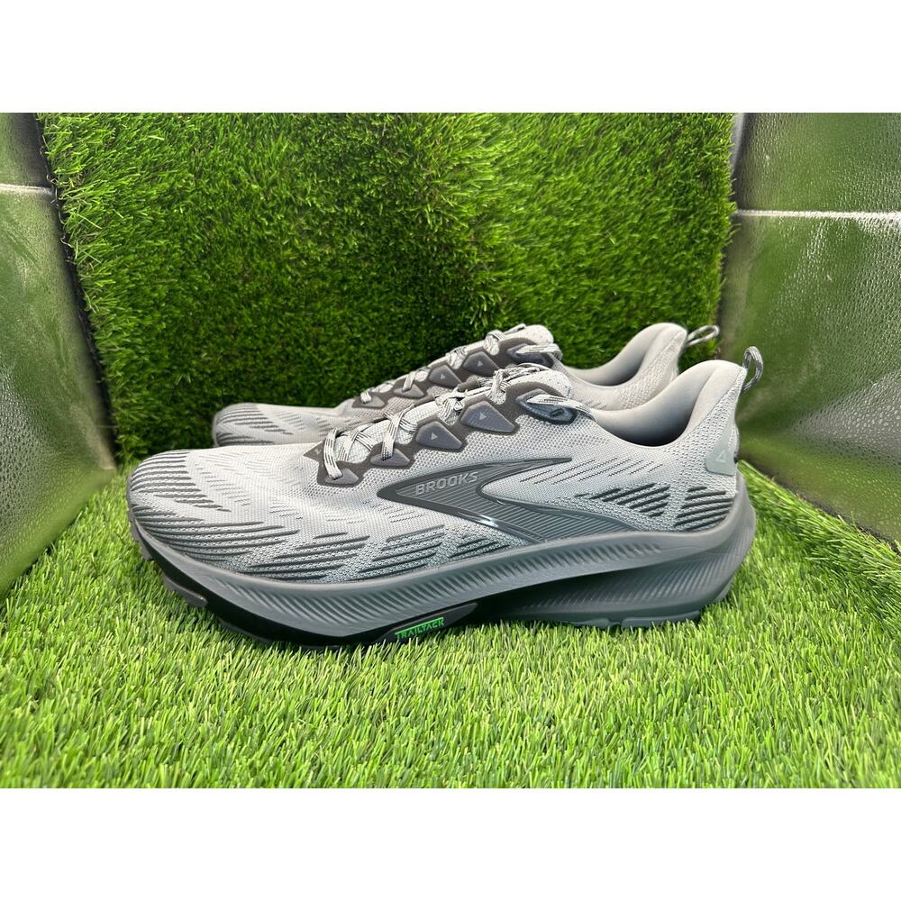 Brooks Ghost Trail 1104751D004 Athletic Sneaker Men's 14D Gray Mesh Training Gym - Picture 3 of 14